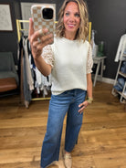 From My View Textured Top - Cream/Red-Wishlist-Anna Kaytes Boutique, Women's Fashion Boutique in Grinnell, Iowa