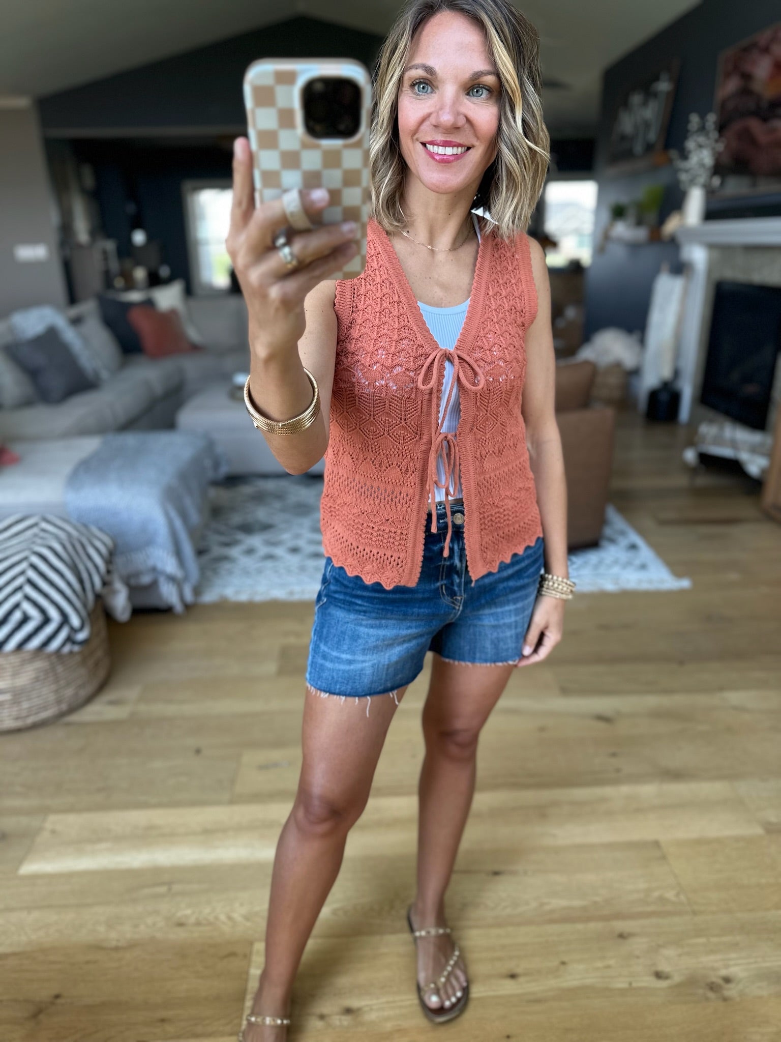 At The Surface Crochet Tie Vest - Multiple Options-Be Cool-Anna Kaytes Boutique, Women's Fashion Boutique in Grinnell, Iowa