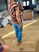 Loud For Fall Printed Knit Top-Entro-Anna Kaytes Boutique, Women's Fashion Boutique in Grinnell, Iowa