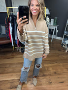 Happens So Fast Striped Sweater With Zipper Detail - Multiple Options-In Loom ILS8801-Anna Kaytes Boutique, Women's Fashion Boutique in Grinnell, Iowa