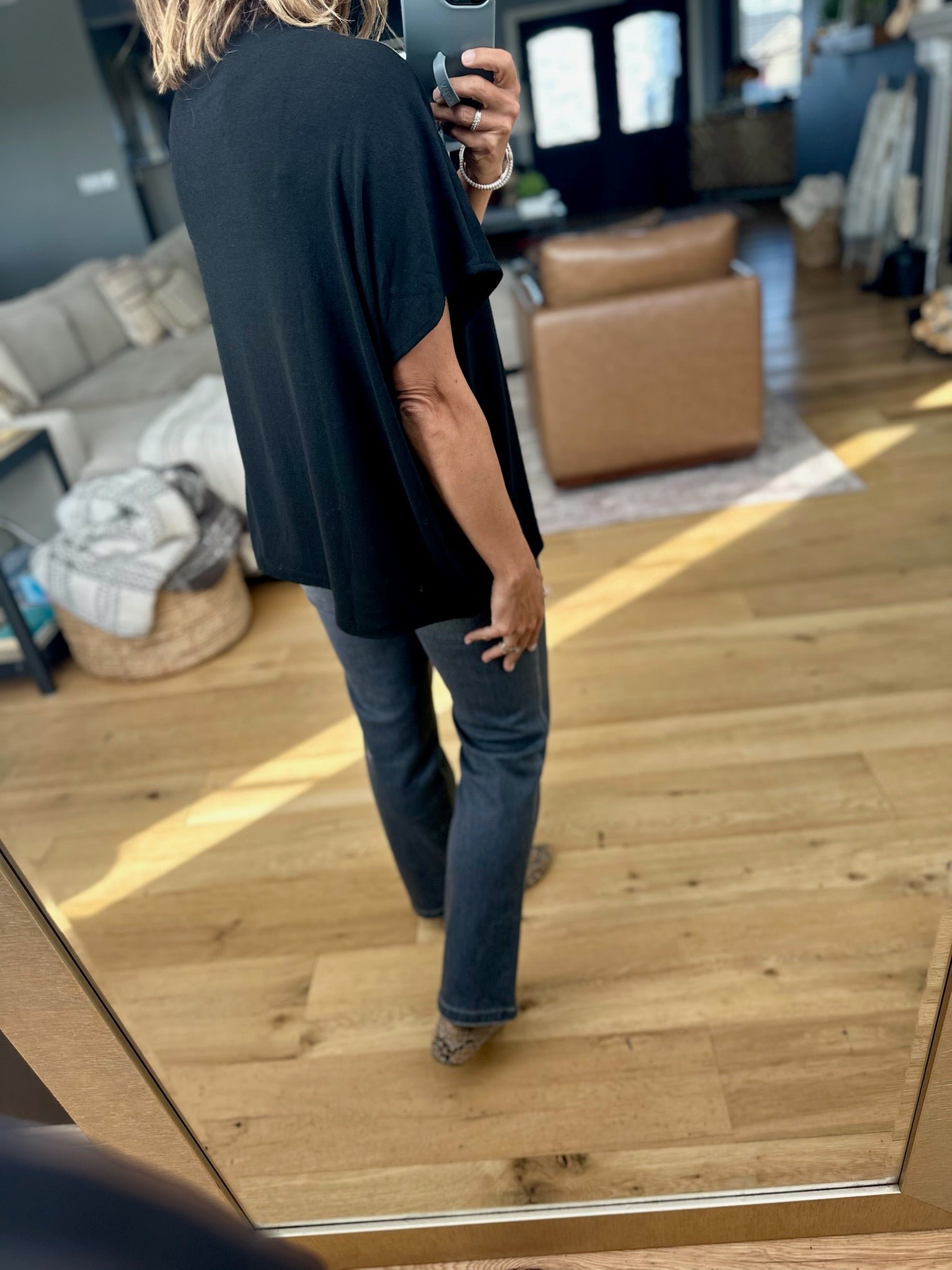 All The Possibilities Mock-Neck Top-sweater-Entro-Anna Kaytes Boutique, Women's Fashion Boutique in Grinnell, Iowa