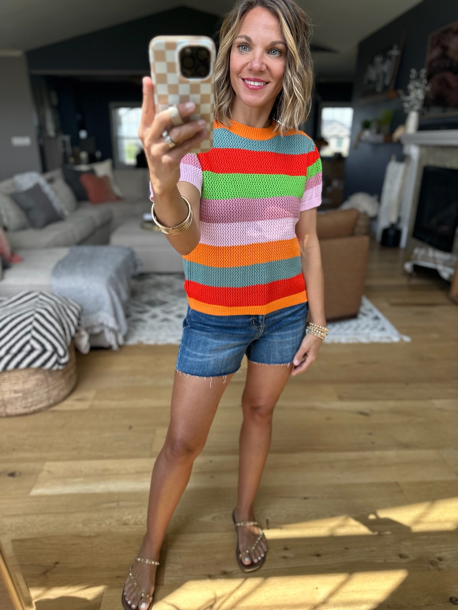 What You're Hoping For Striped Top - Combo-top-THML-Anna Kaytes Boutique, Women's Fashion Boutique in Grinnell, Iowa