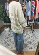 Trusting You Striped Knit Top-Sweaters-Be Cool-Anna Kaytes Boutique, Women's Fashion Boutique in Grinnell, Iowa