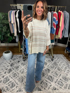 Trusting You Striped Knit Top-Sweaters-Be Cool-Anna Kaytes Boutique, Women's Fashion Boutique in Grinnell, Iowa