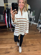 Happens So Fast Striped Sweater With Zipper Detail - Multiple Options-In Loom ILS8801-Anna Kaytes Boutique, Women's Fashion Boutique in Grinnell, Iowa