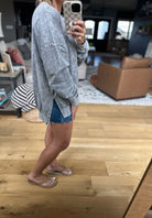 Right Away Washed Crew Sweatshirt-Blu Pepper-Anna Kaytes Boutique, Women's Fashion Boutique in Grinnell, Iowa