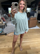Right Away Washed Crew Sweatshirt-Blu Pepper-Anna Kaytes Boutique, Women's Fashion Boutique in Grinnell, Iowa