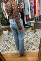 Wild Side Leopard Print Semi-Sheer Long Sleeve-Long Sleeves-La Miel-Anna Kaytes Boutique, Women's Fashion Boutique in Grinnell, Iowa