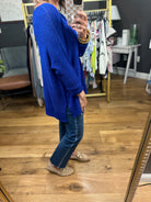 Want You Back Knit Dolman Sleeve Top - Royal Blue-Eesome-Anna Kaytes Boutique, Women's Fashion Boutique in Grinnell, Iowa