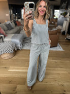 All Together Now Striped 2-Piece Set - Ivory/Denim-By Together-Anna Kaytes Boutique, Women's Fashion Boutique in Grinnell, Iowa