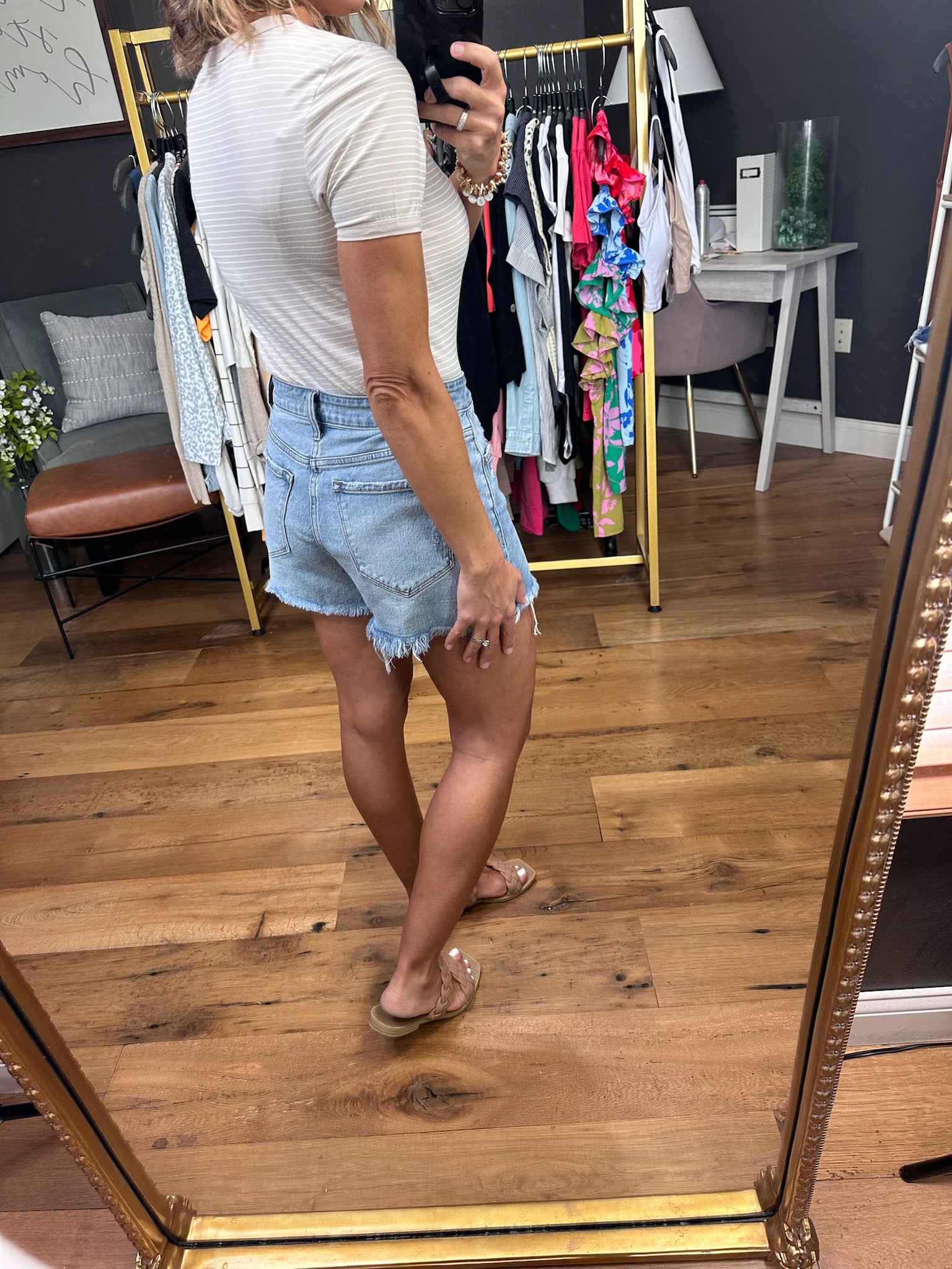 The Josie Striped Basic Tee - Multiple Options-Short Sleeves-Be cool-Anna Kaytes Boutique, Women's Fashion Boutique in Grinnell, Iowa