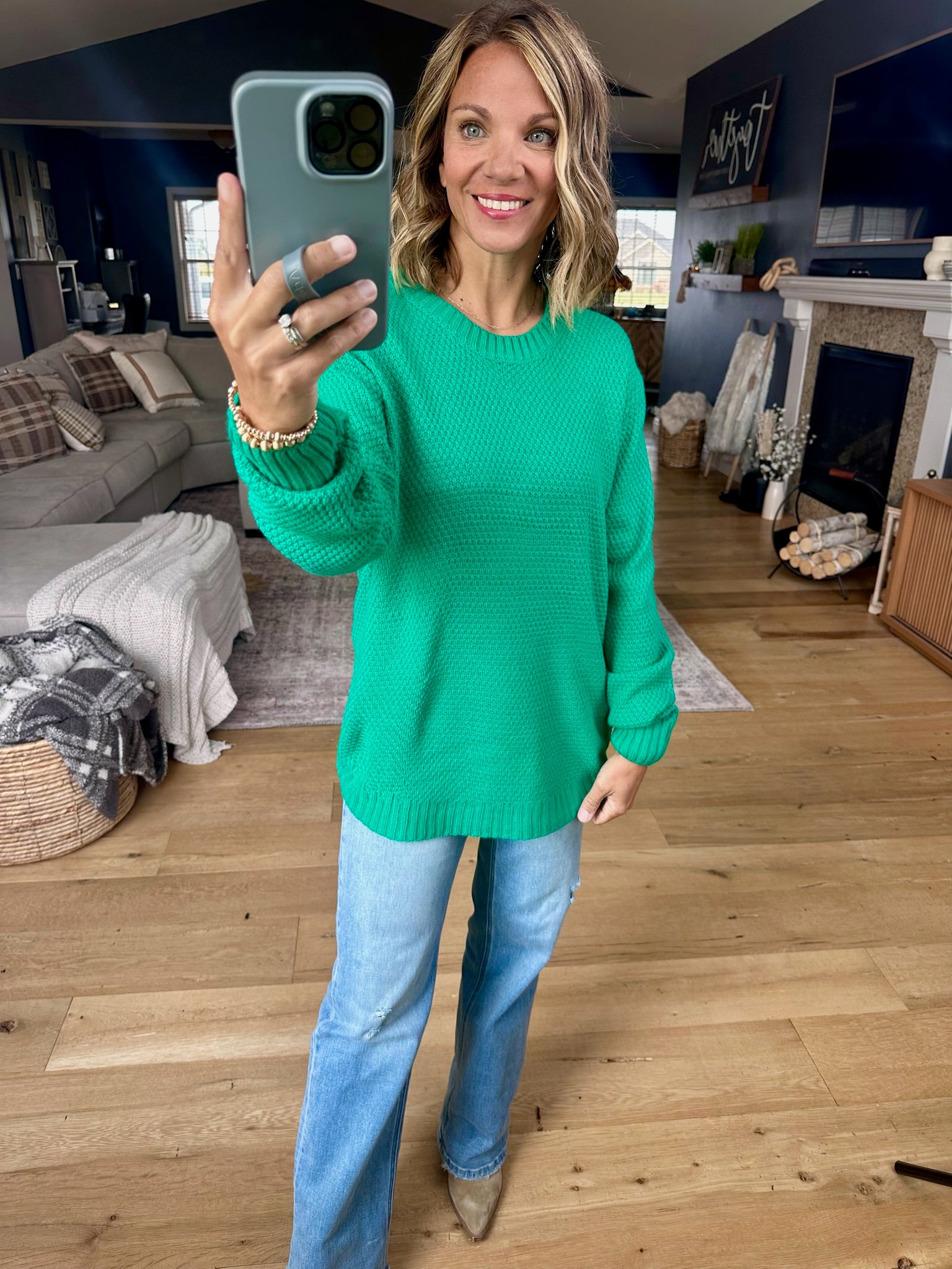 How It's Gonna Be Crew Knit Top-sweater-Zenana-Anna Kaytes Boutique, Women's Fashion Boutique in Grinnell, Iowa