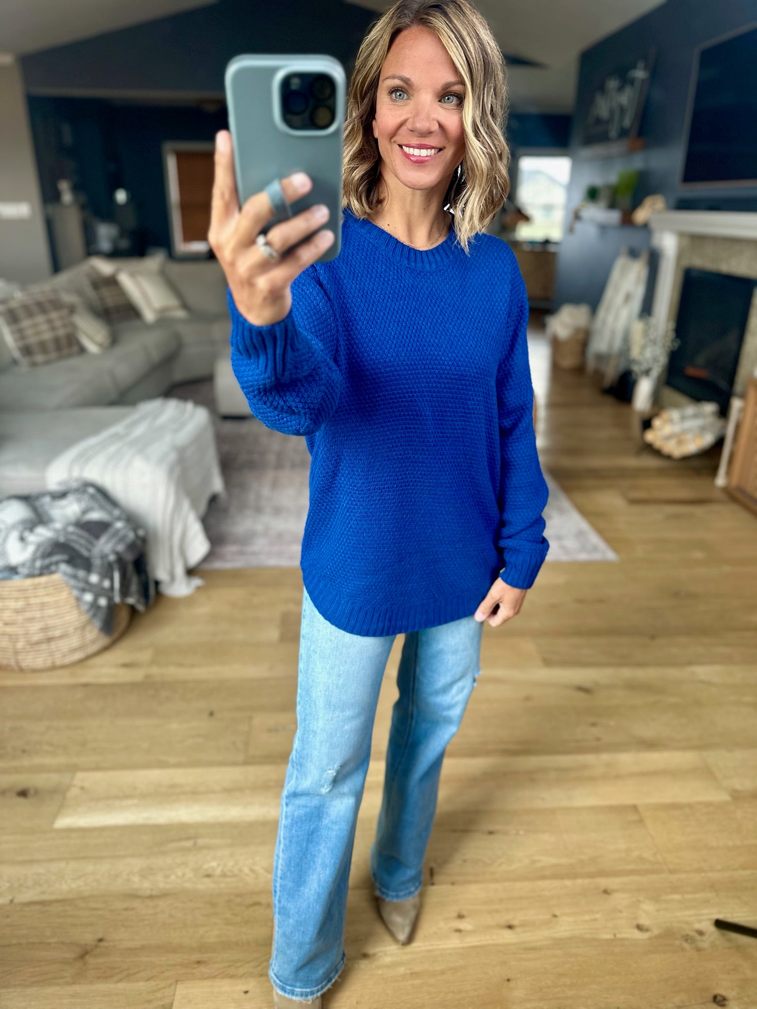 How It's Gonna Be Crew Knit Top-sweater-Zenana-Anna Kaytes Boutique, Women's Fashion Boutique in Grinnell, Iowa