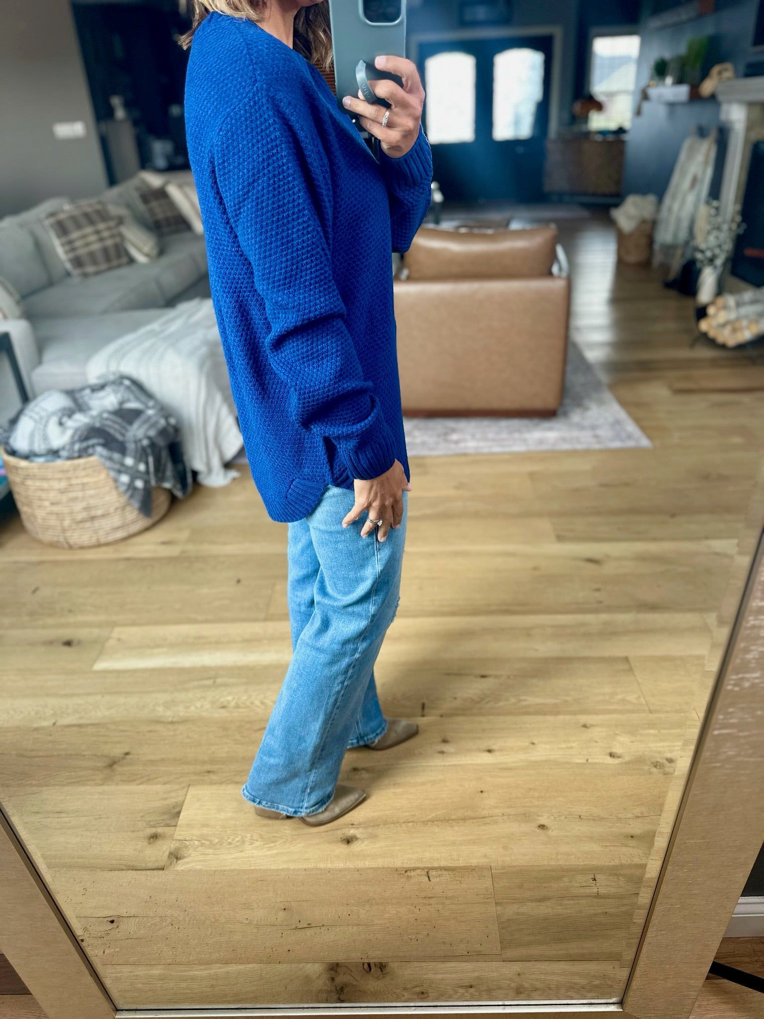 How It's Gonna Be Crew Knit Top-sweater-Zenana-Anna Kaytes Boutique, Women's Fashion Boutique in Grinnell, Iowa