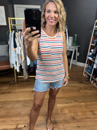 Summer Hang Striped Pocket Top - Ivory Stripe-Short Sleeves-Staccato-Anna Kaytes Boutique, Women's Fashion Boutique in Grinnell, Iowa