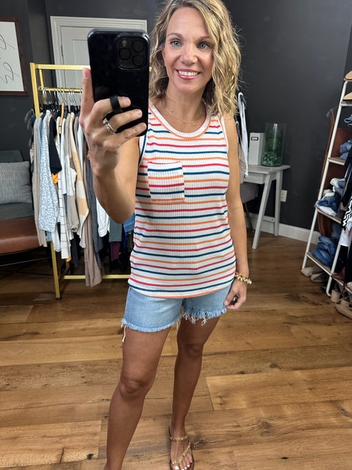 Summer Hang Striped Pocket Top - Ivory Stripe-Staccato-Anna Kaytes Boutique, Women's Fashion Boutique in Grinnell, Iowa