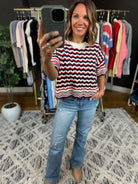 History Of Happiness Crochet-Knit Top-Short Sleeves-Hem & Thread-Anna Kaytes Boutique, Women's Fashion Boutique in Grinnell, Iowa