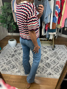 History Of Happiness Crochet-Knit Top-Short Sleeves-Hem & Thread-Anna Kaytes Boutique, Women's Fashion Boutique in Grinnell, Iowa