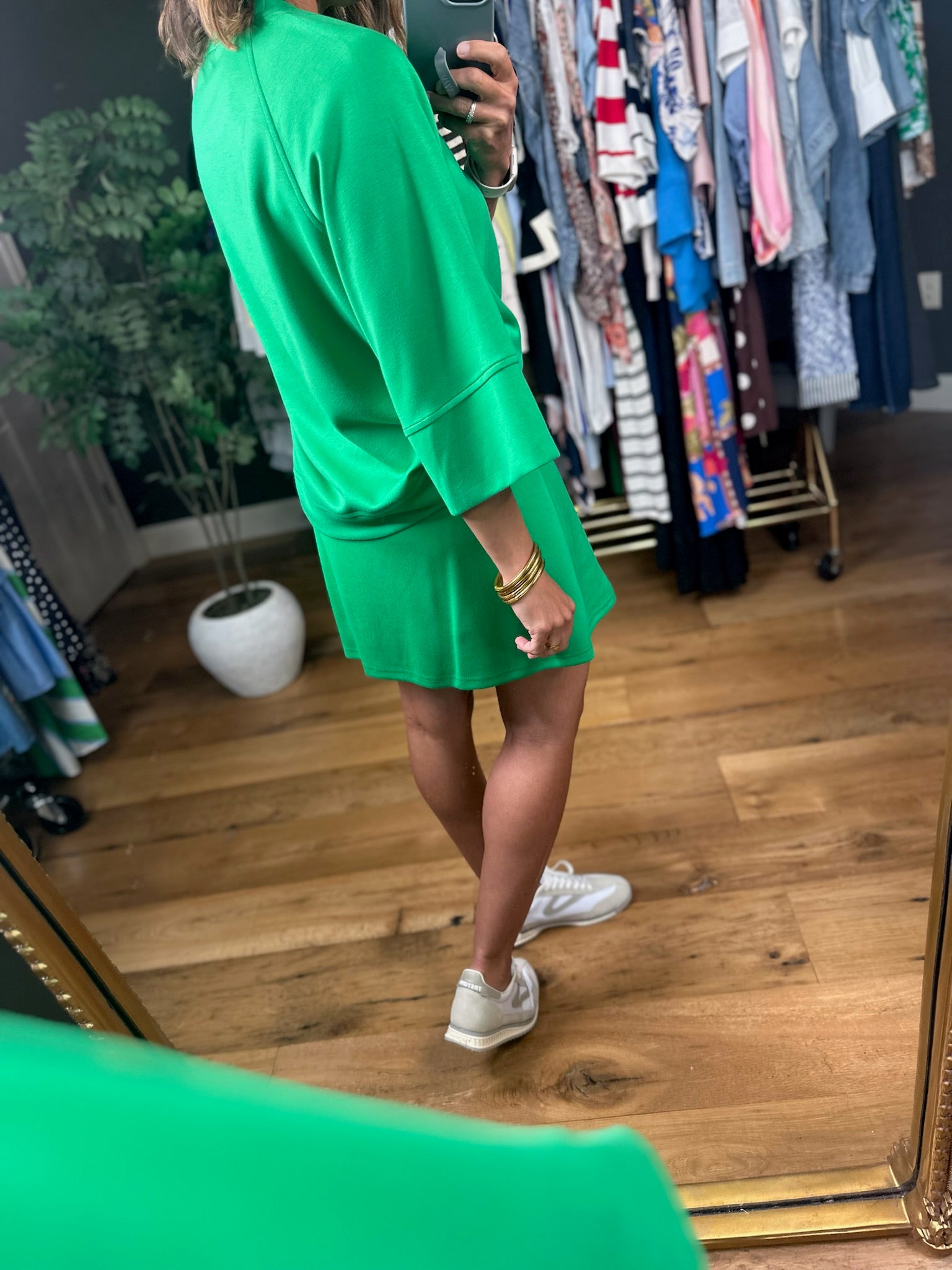 Fresh Air Feeling Skort-Short Sleeves-Umgee-Anna Kaytes Boutique, Women's Fashion Boutique in Grinnell, Iowa