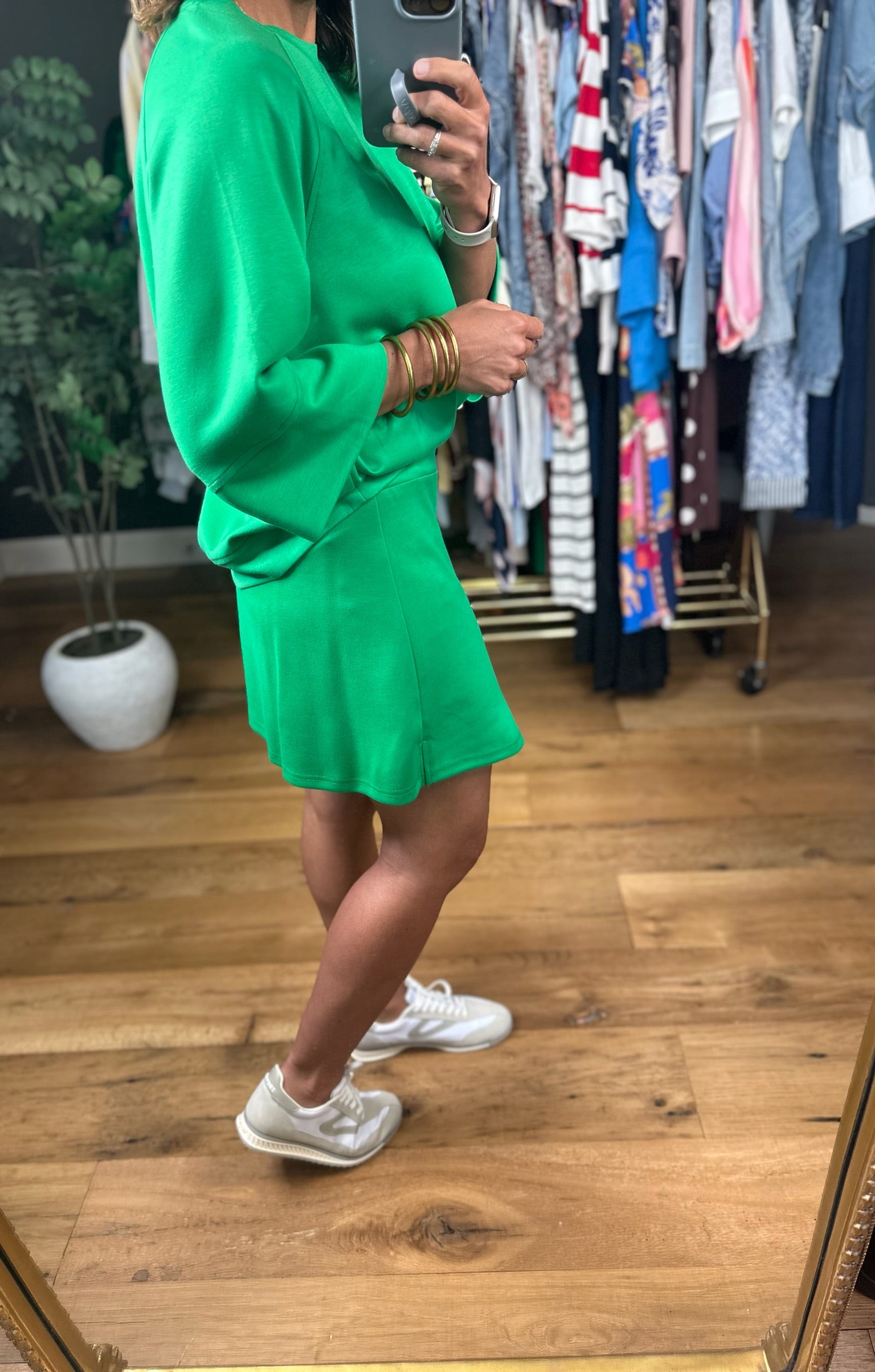 Fresh Air Feeling Skort-Short Sleeves-Umgee-Anna Kaytes Boutique, Women's Fashion Boutique in Grinnell, Iowa