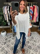 Bring It Home Crochet Detail Top-Short Sleeves-Dave & Dani-Anna Kaytes Boutique, Women's Fashion Boutique in Grinnell, Iowa