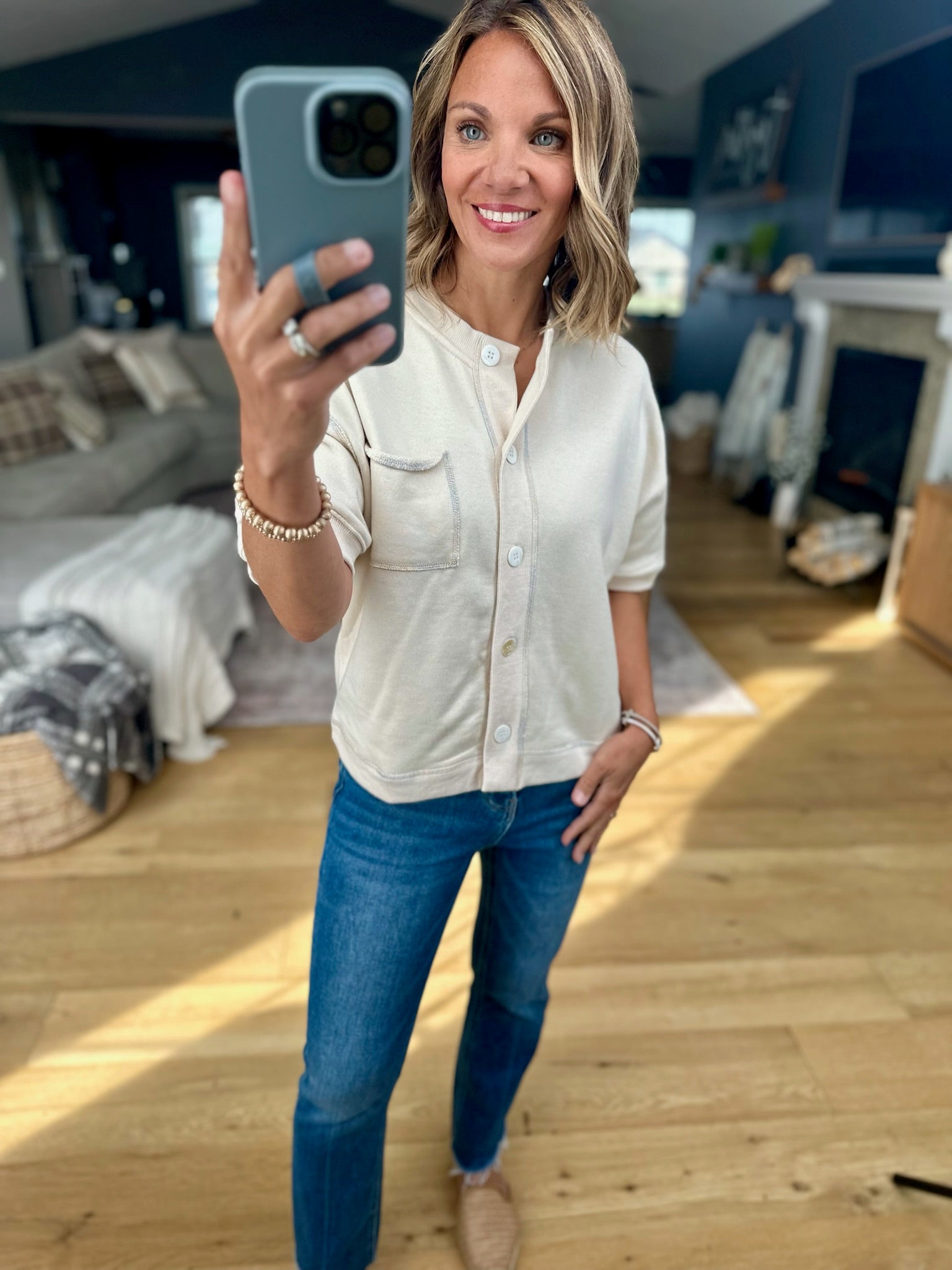 Just My Luck Button-Cardigan-Wishlist-Anna Kaytes Boutique, Women's Fashion Boutique in Grinnell, Iowa