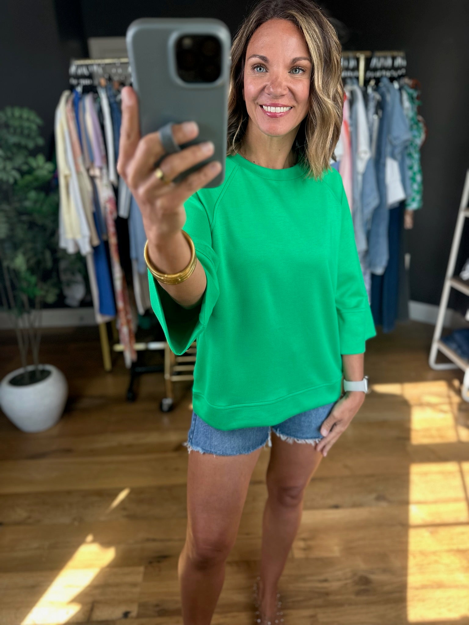 Fresh Air Feeling Dolman Top-Short Sleeves-Umgee-Anna Kaytes Boutique, Women's Fashion Boutique in Grinnell, Iowa