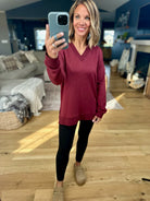 The Only Way V-Neck Top-Thread & Supply-Anna Kaytes Boutique, Women's Fashion Boutique in Grinnell, Iowa