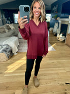 The Only Way V-Neck Top-Thread & Supply-Anna Kaytes Boutique, Women's Fashion Boutique in Grinnell, Iowa