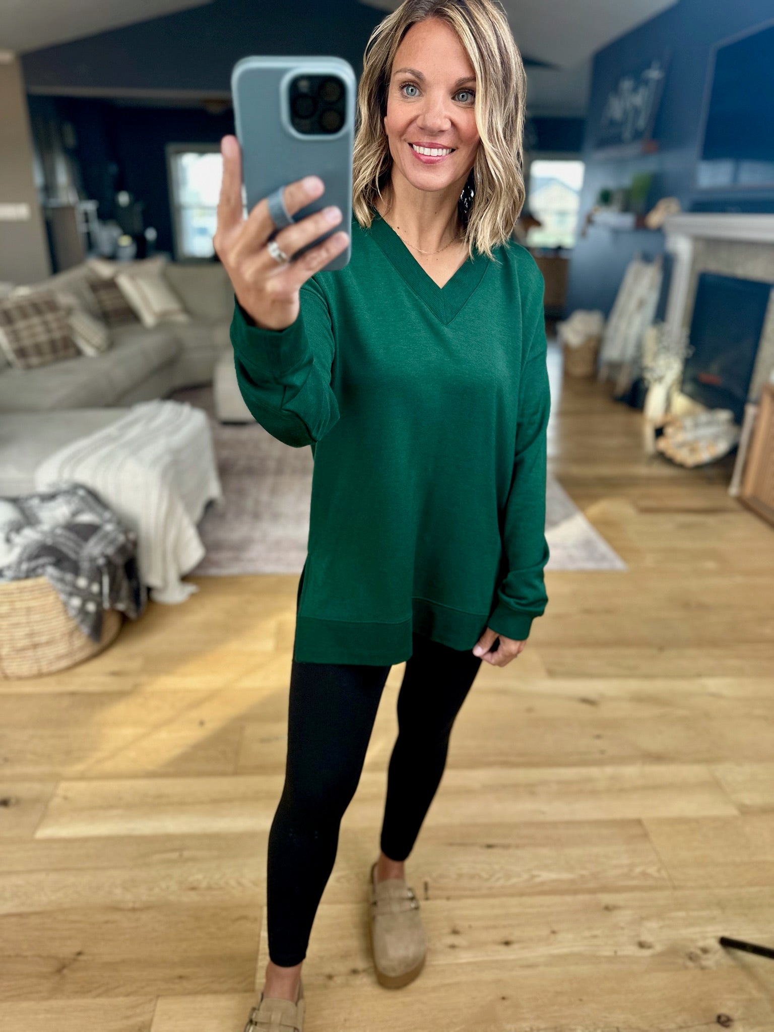 The Only Way V-Neck Top-sweater-Thread & Supply-Anna Kaytes Boutique, Women's Fashion Boutique in Grinnell, Iowa