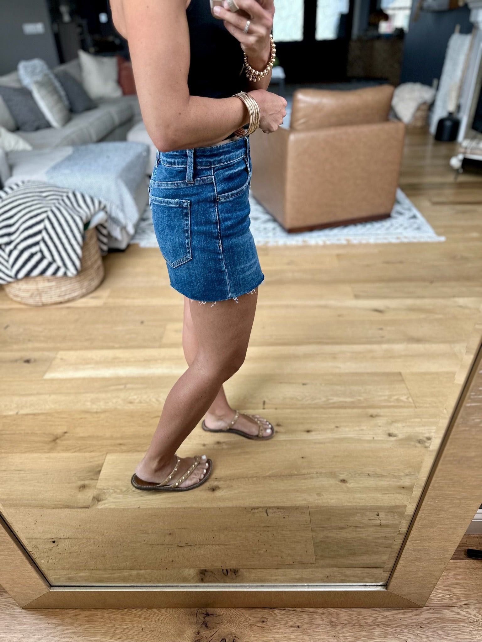 The Kelli High-Rise Denim Short-Shorts-Vervet-Anna Kaytes Boutique, Women's Fashion Boutique in Grinnell, Iowa