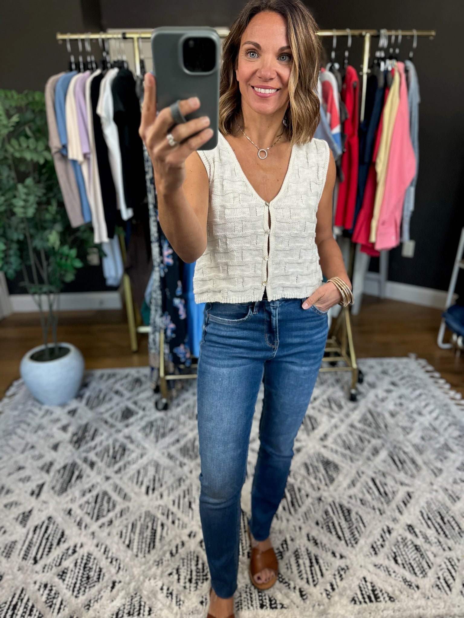 The Natalie High-Rise Slim Straight Denim-Jeans-Vervet-Anna Kaytes Boutique, Women's Fashion Boutique in Grinnell, Iowa