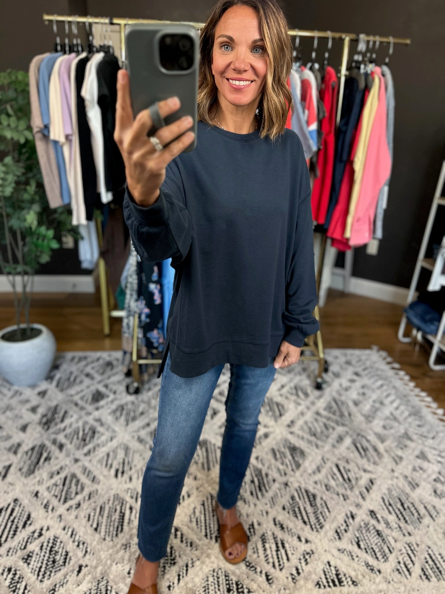 Z Supply Modern Weekender Crew-Sweaters-Z Supply-Anna Kaytes Boutique, Women's Fashion Boutique in Grinnell, Iowa