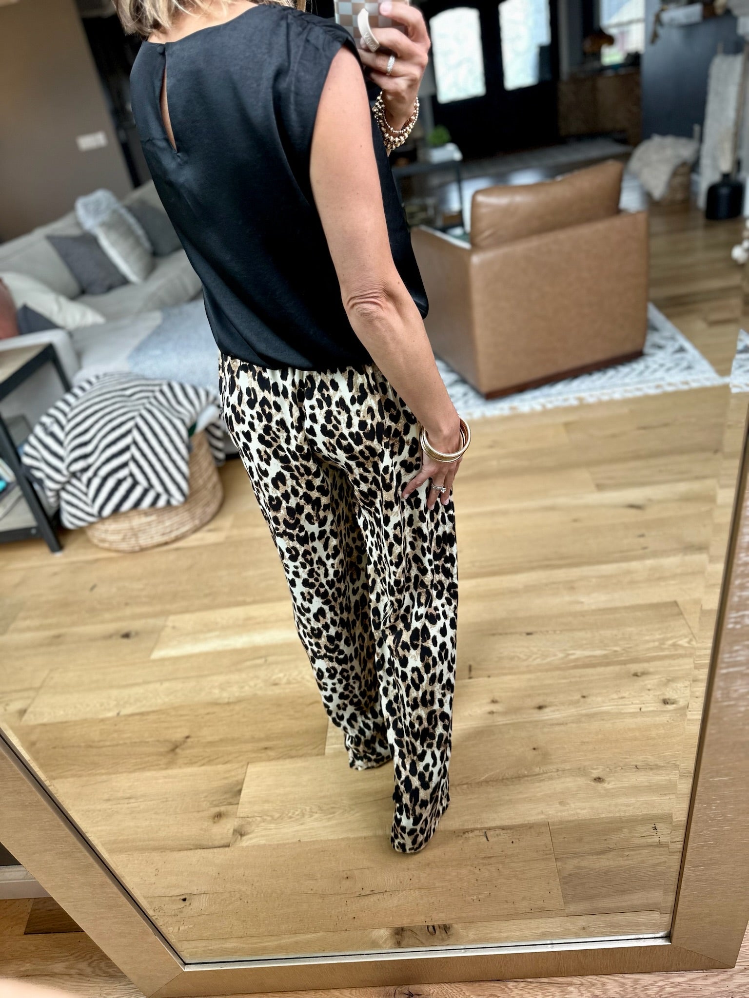 On The Prowl Animal Print Pant - Brown/Black-Wishlist-Anna Kaytes Boutique, Women's Fashion Boutique in Grinnell, Iowa