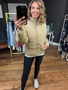 Favored For Fall Quilted Jacket - Taupe-Staccato-Anna Kaytes Boutique, Women's Fashion Boutique in Grinnell, Iowa