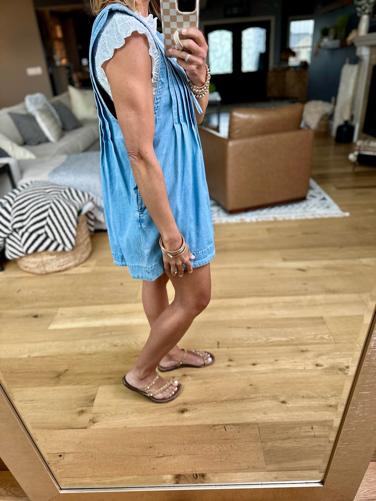 Up In Smoke Denim Romper - Multiple Options-Rompers-Veveret-Anna Kaytes Boutique, Women's Fashion Boutique in Grinnell, Iowa