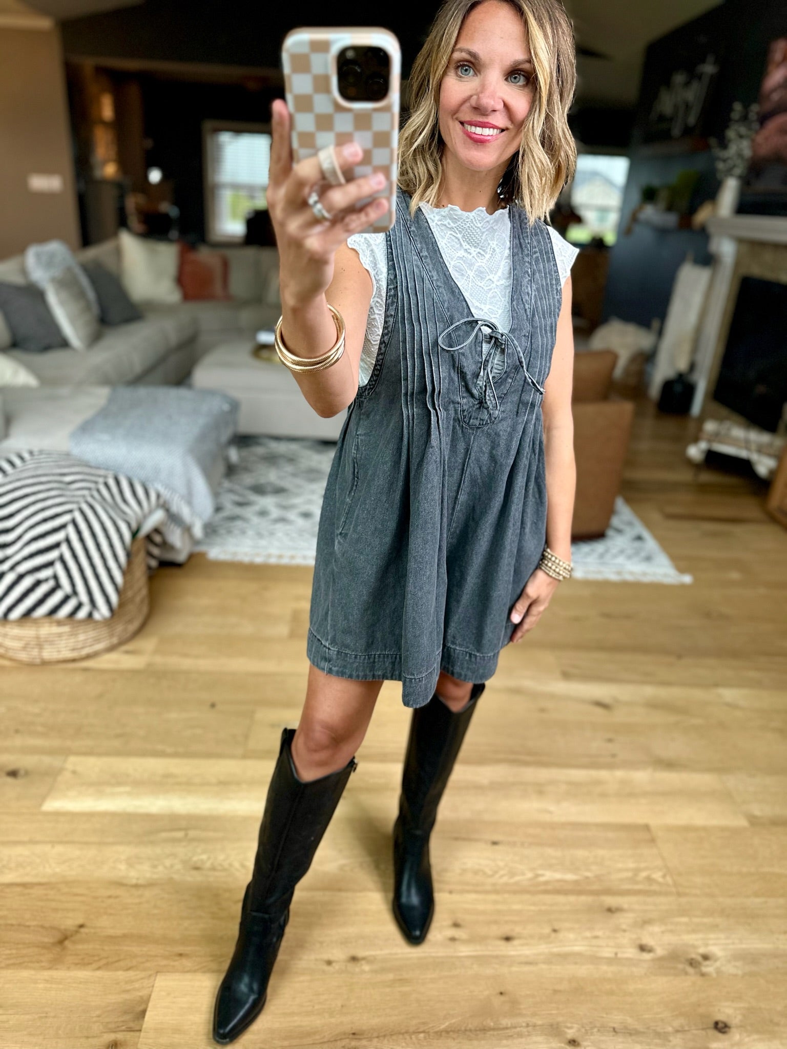 Up In Smoke Denim Romper - Multiple Options-Rompers-Veveret-Anna Kaytes Boutique, Women's Fashion Boutique in Grinnell, Iowa