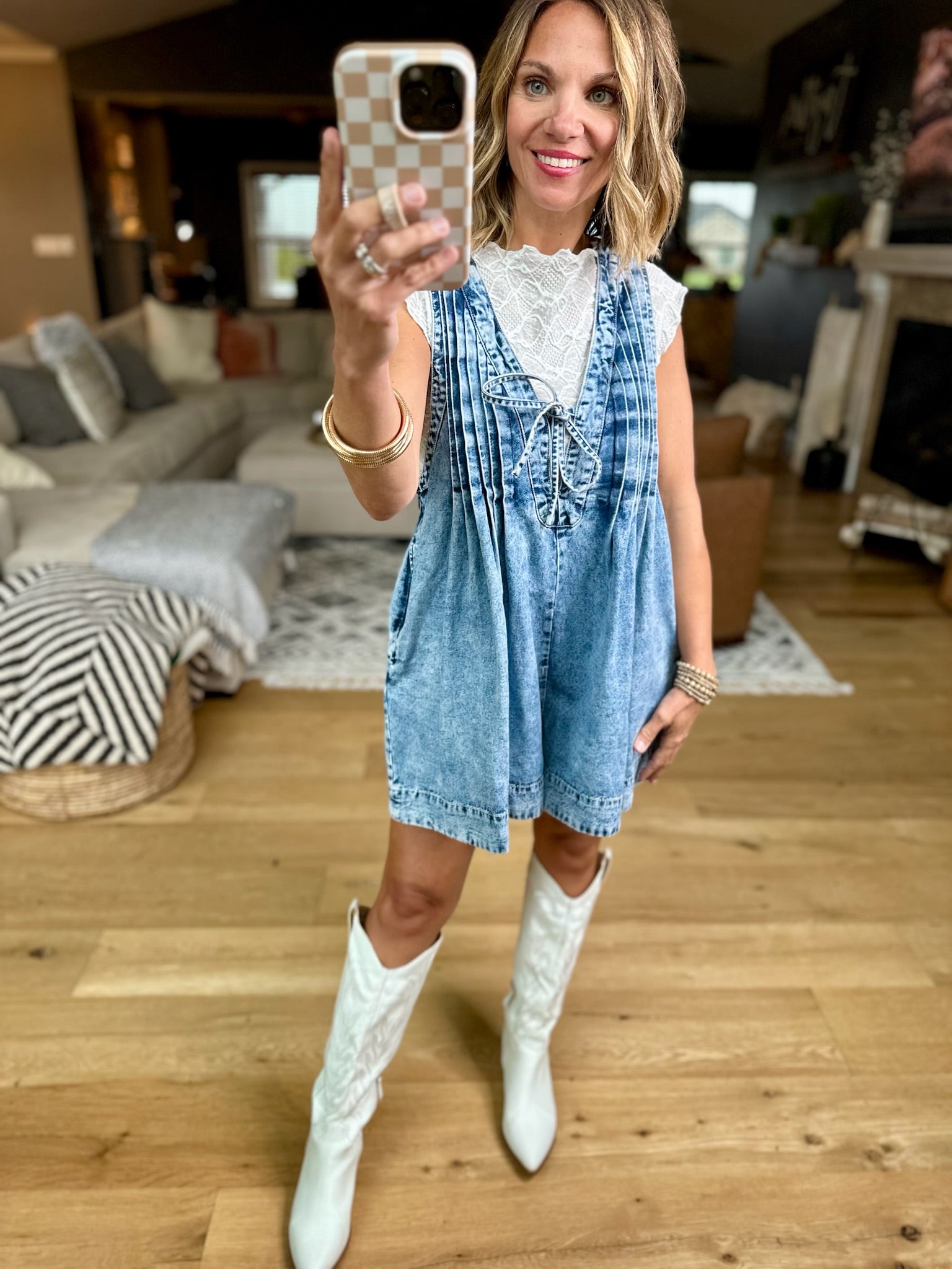 Up In Smoke Denim Romper - Multiple Options-Rompers-Veveret-Anna Kaytes Boutique, Women's Fashion Boutique in Grinnell, Iowa