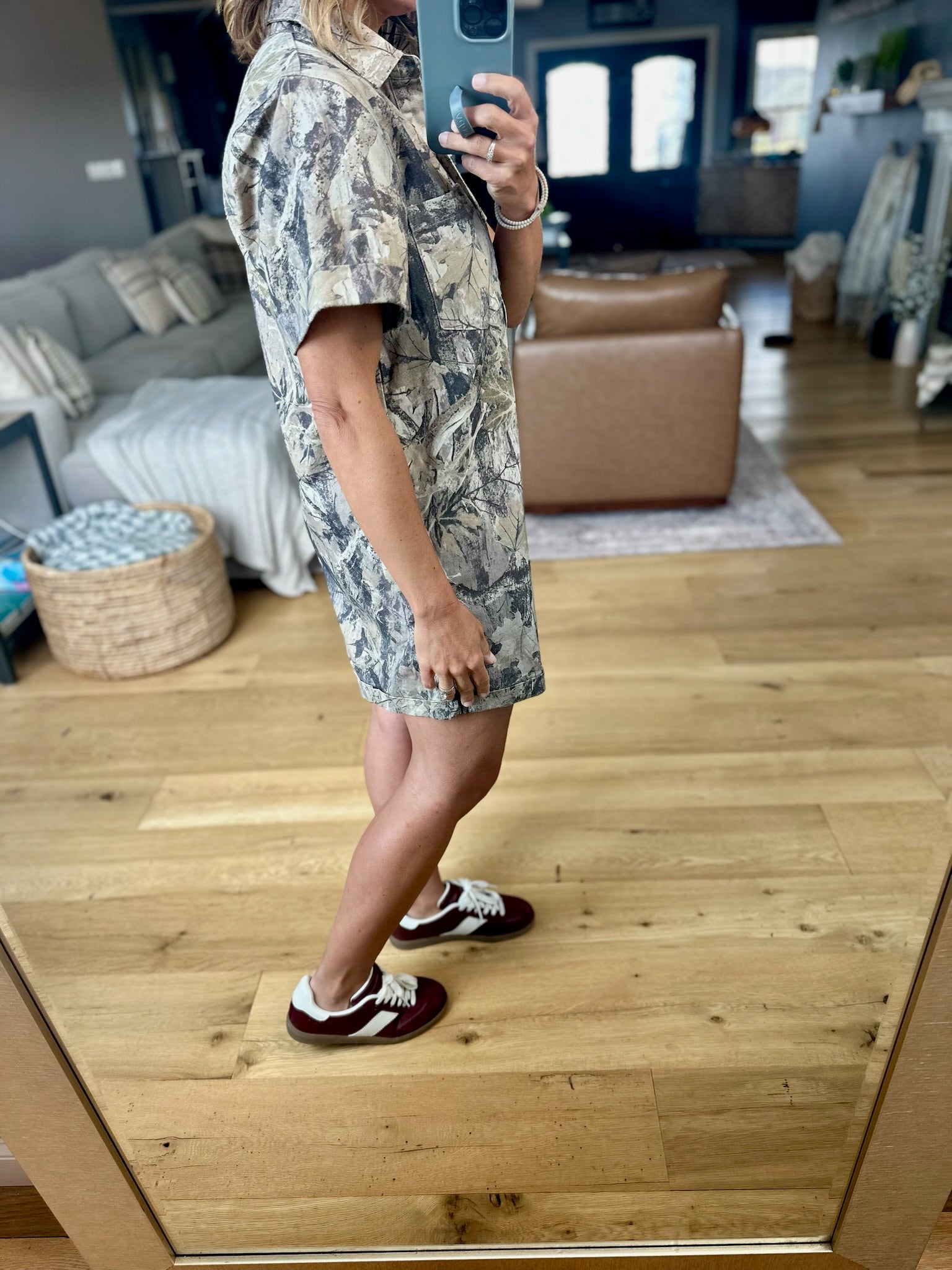 Hunt You Down Camo Romper-Day & Moon-Anna Kaytes Boutique, Women's Fashion Boutique in Grinnell, Iowa