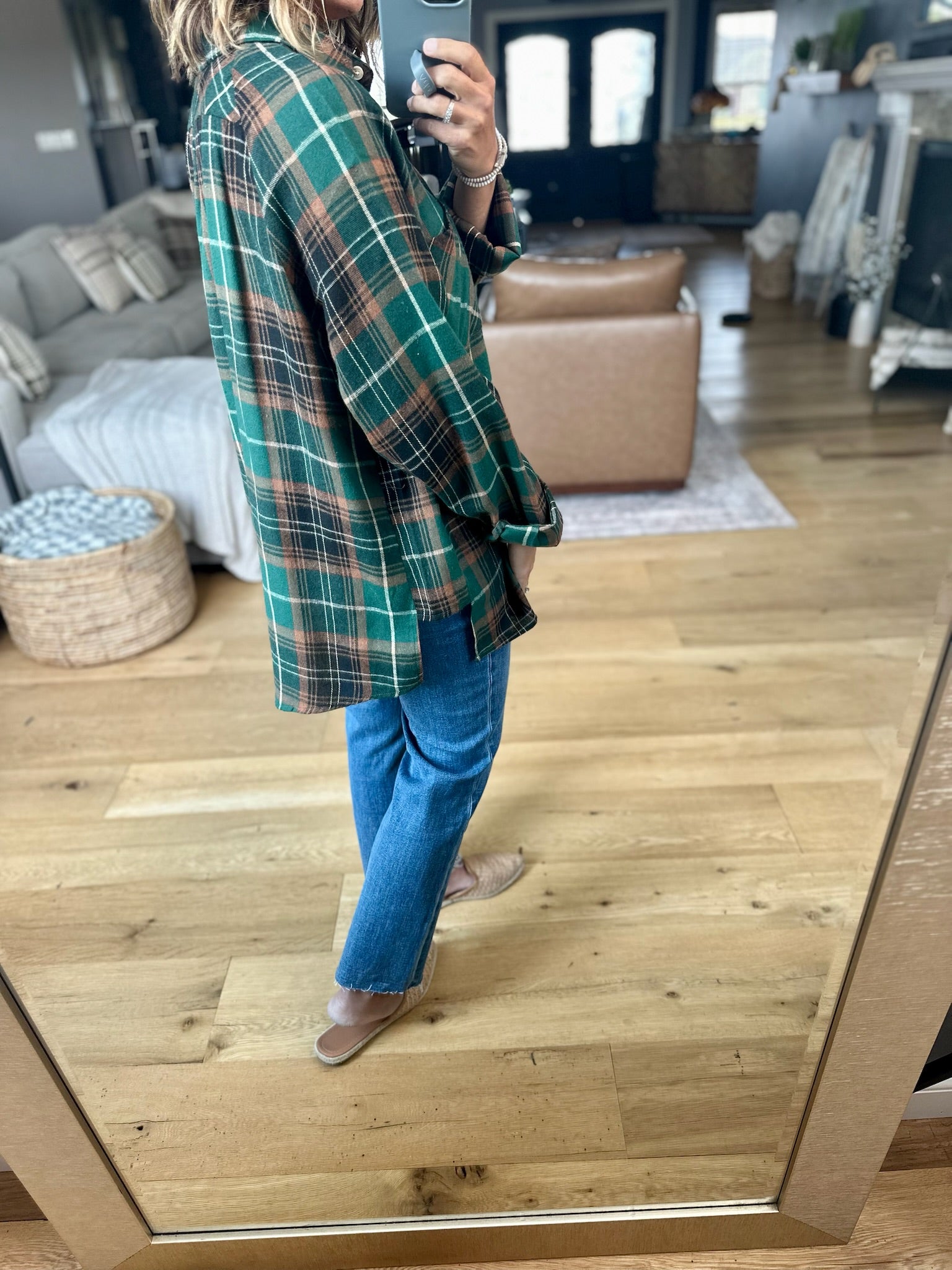 Long Road Ahead Oversized Plaid Flannel-Aemi & Co-Anna Kaytes Boutique, Women's Fashion Boutique in Grinnell, Iowa