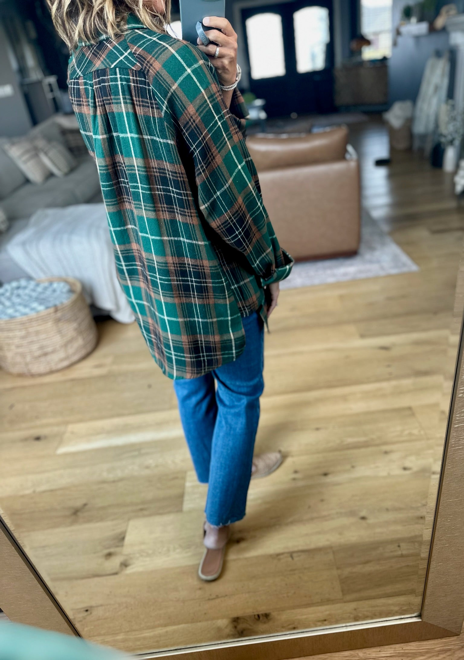 Long Road Ahead Oversized Plaid Flannel-Aemi & Co-Anna Kaytes Boutique, Women's Fashion Boutique in Grinnell, Iowa