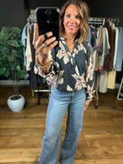 In No Time Floral Top-Long Sleeves-Umgee-Anna Kaytes Boutique, Women's Fashion Boutique in Grinnell, Iowa