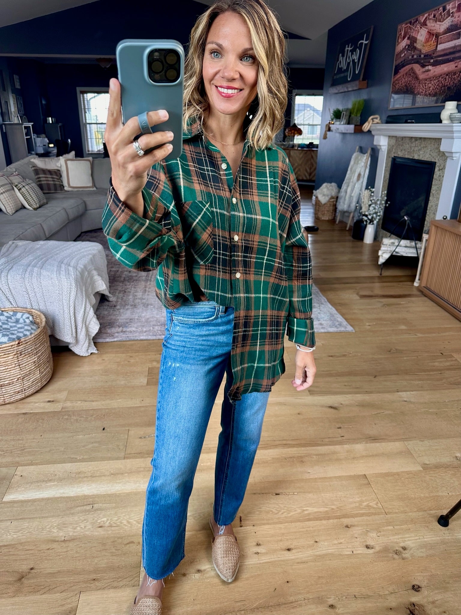Long Road Ahead Oversized Plaid Flannel-Aemi & Co-Anna Kaytes Boutique, Women's Fashion Boutique in Grinnell, Iowa