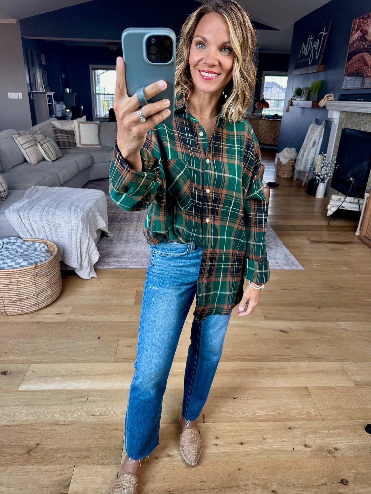 Long Road Ahead Oversized Plaid Flannel-Aemi & Co-Anna Kaytes Boutique, Women's Fashion Boutique in Grinnell, Iowa