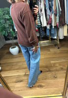 Return The Favor Ribbed Long Sleeve Top-Long Sleeves-Thread & Supply-Anna Kaytes Boutique, Women's Fashion Boutique in Grinnell, Iowa