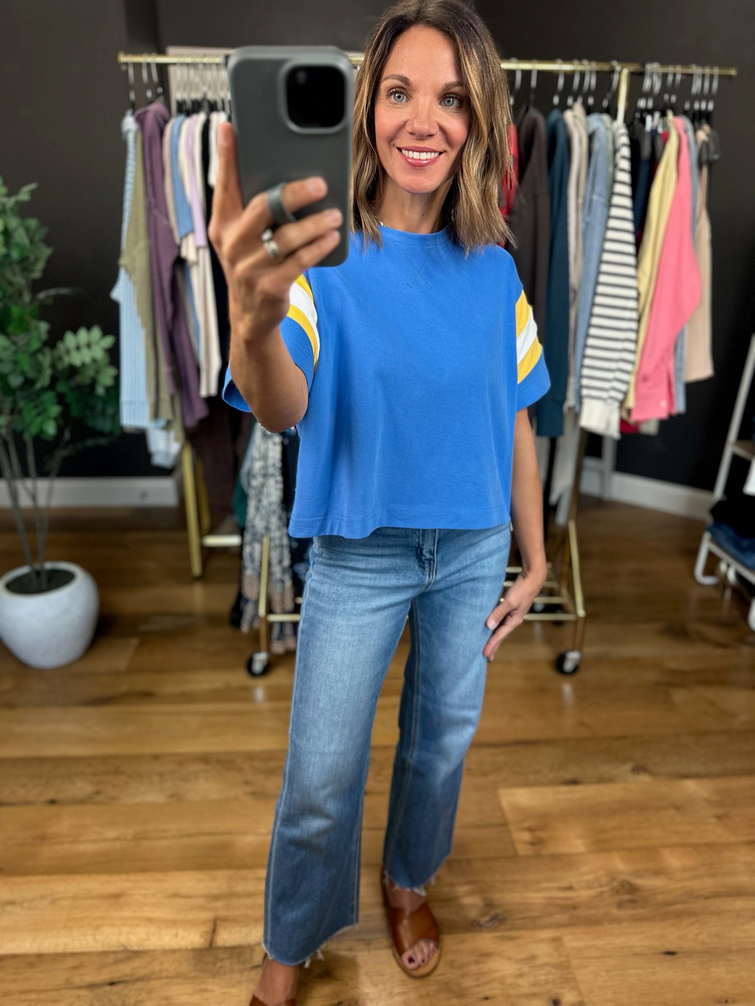 Brave Play Cotton Tee-Short Sleeves-Wishlist-Anna Kaytes Boutique, Women's Fashion Boutique in Grinnell, Iowa