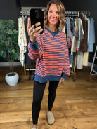 Can't Keep Me Away Striped Crew-Sweaters-Very J-Anna Kaytes Boutique, Women's Fashion Boutique in Grinnell, Iowa