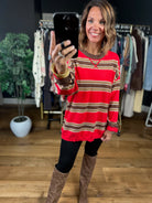 Weekends Away Striped Knit-Sweaters-Very J-Anna Kaytes Boutique, Women's Fashion Boutique in Grinnell, Iowa