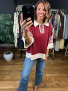 The Right Thing Collared Top-Short Sleeves-She & Sky-Anna Kaytes Boutique, Women's Fashion Boutique in Grinnell, Iowa