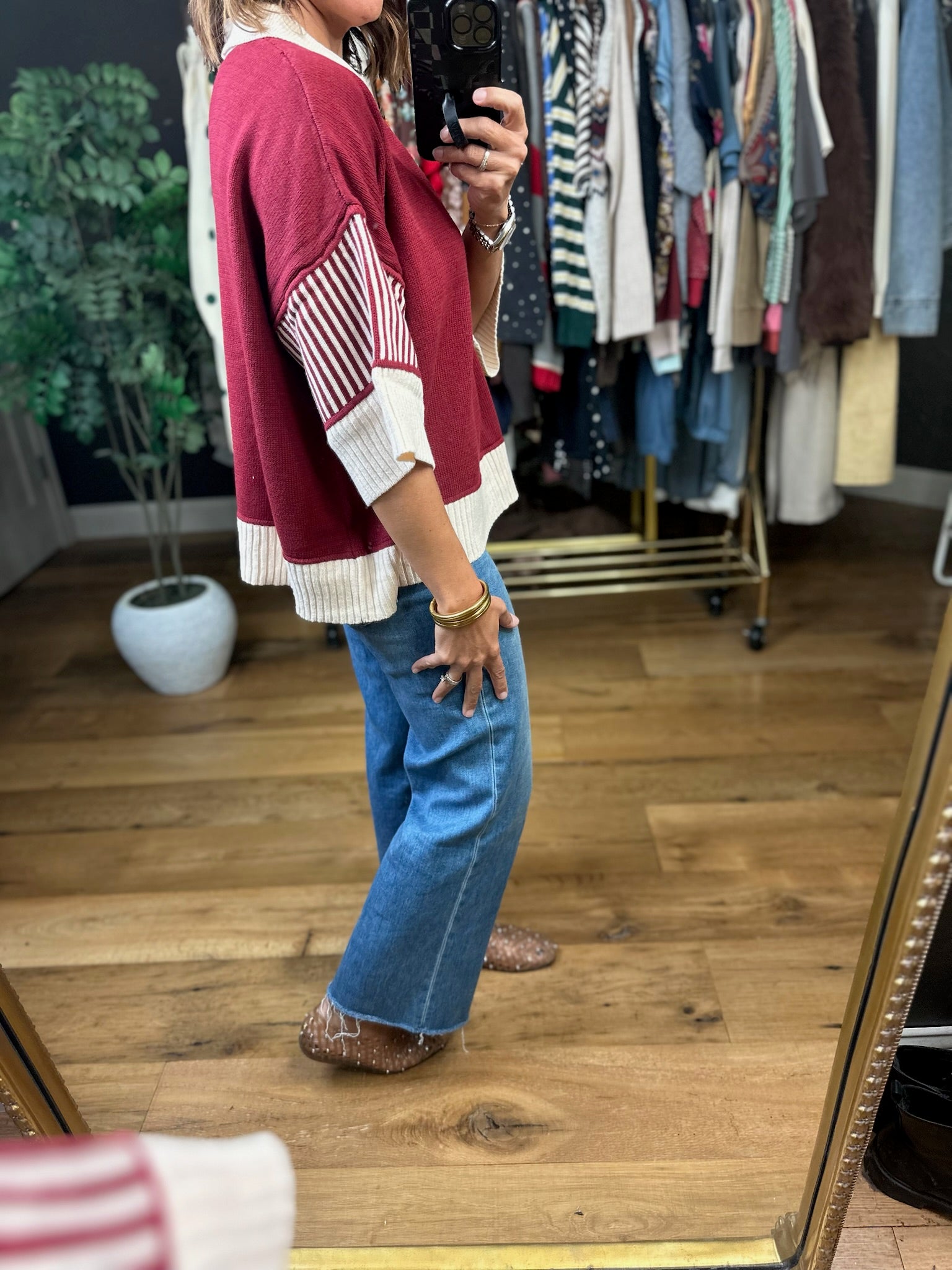 The Right Thing Collared Top-Short Sleeves-She & Sky-Anna Kaytes Boutique, Women's Fashion Boutique in Grinnell, Iowa